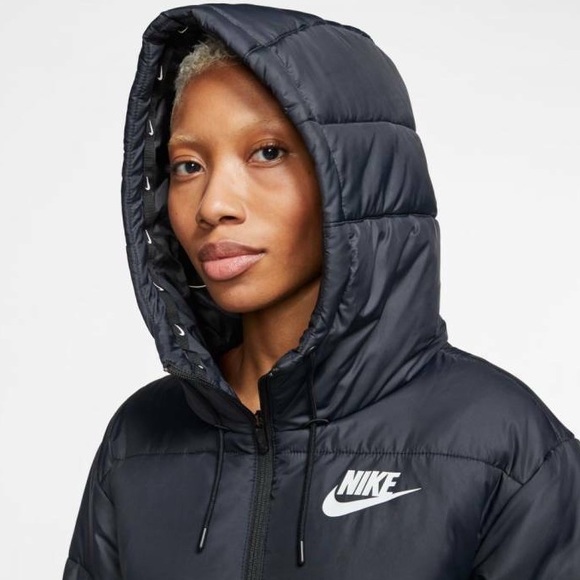 NIKE! SPORTSWEAR Thermal Hooded Puffer Parka Coat - Picture 12 of 16
